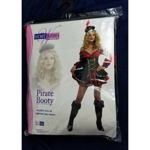Pirate Booty Costume Halloween Adult Dress Hat M